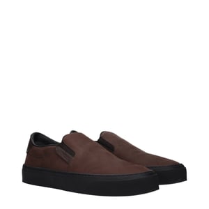 Moncler Bruine Leren Instaploafers