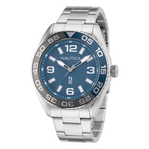 NAUTICA Grijze RVS Dress Horloge