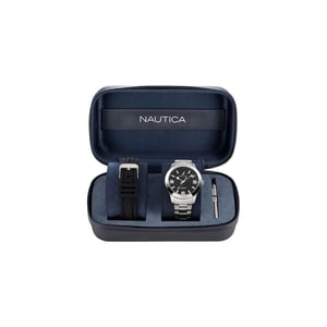 NAUTICA Grijze RVS Dresswatch