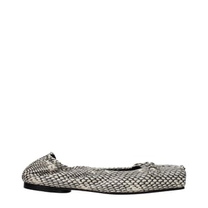 Jacquemus Beige Leren Ballerina's