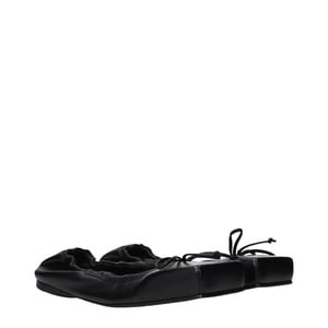 Jacquemus Zwarte Leren Ballerina's