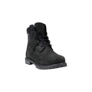 Timberland Zwarte Leren Veterschoenen