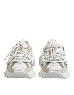 Dolce & Gabbana Witte Grijze Lage Ruimte Sneakers Schoenen