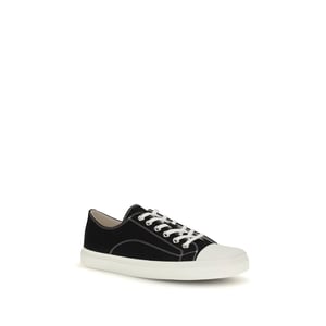 Moschino Zwarte Katoenen Lage Sneakers