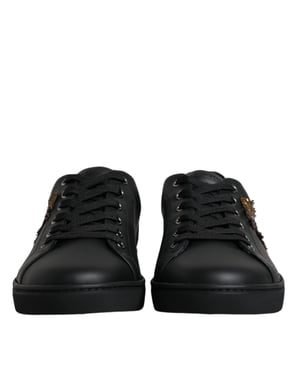 Dolce & Gabbana Zwarte Londen Heilige Hart Heren Sneakers Schoenen