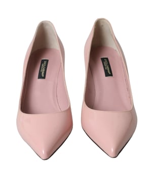 Dolce & Gabbana Lichtroze Patenteren Leren Hakken Pumps Schoenen