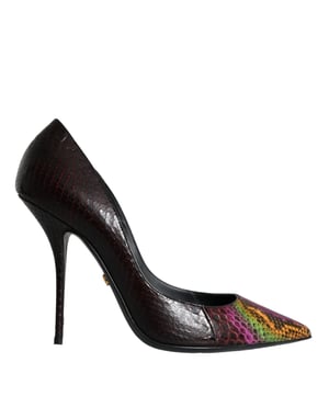 Dolce & Gabbana Multicolor Exotische Leren Hakken Pumps Schoenen