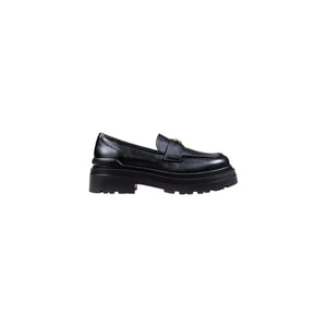 PINKO Zwarte Leren Platform Hakken