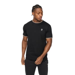 Crosshatch Heren Preece T-Shirt (Zwart)