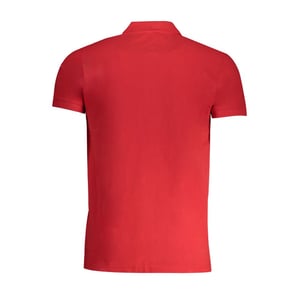 Cavalli Class Rode Katoenen Heren Poloshirt