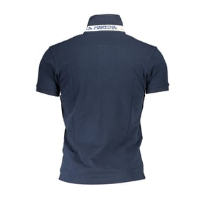 La Martina Blauw Katoenen Heren Polo Shirt
