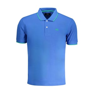 La Martina Blauwe Katoenen Poloshirt