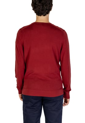 Ronde Hals Sweatshirt Effen Bordeaux