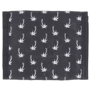 Saint Laurent Palmboom Vouwportemonnee in Zwart Nylon