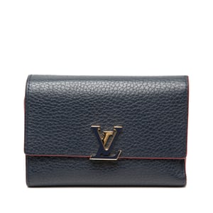 Tweedehands Taurillon Capucines Compact Wallet