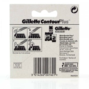 Gillette Contour Plus Scheermesjes 5-Pack - Vervangende Mesjes