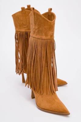 Gueras Fringe Spitse Neus Laars (Dames)