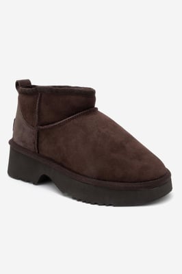 Ary Leren Platform Laars (Dames)