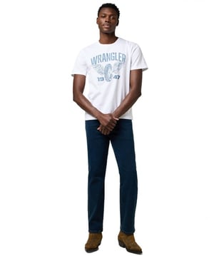 Wrangler - AMERICANA TEE WORN WHITE
