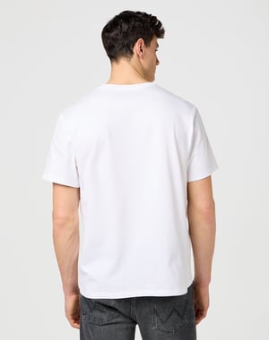 Wrangler - EMBROIDERY TEE WORN WHITE