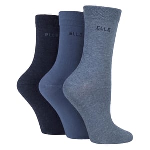 3-Pack Dames Effen Katoenen Sokken - Zacht Ademend Dagelijks Comfortabel Fit