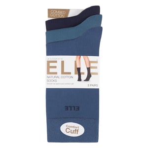3-Pack Dames Effen Katoenen Sokken - Zacht Ademend Dagelijks Comfortabel Fit