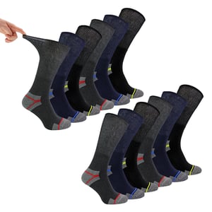 Multipack Heren Diabetessokken voor op het Werk | Ademend zonder Elastiek Diabetessokken