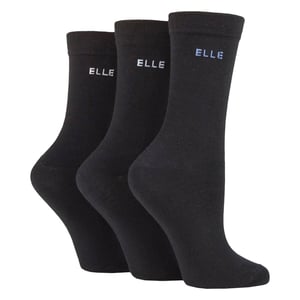 3-Pack Dames Effen Katoenen Sokken - Zacht Ademend Dagelijks Comfortabel Fit