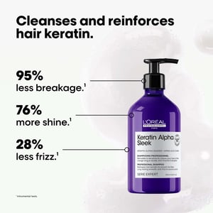 L'Oréal Professionnel Keratin Alpha Sleek Anti-Frizz Smoothing Shampoo 500ml