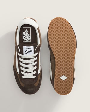 Vans Super Lowpro Suède Dames Bruine Sneakers