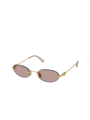Miu Miu Zonnebril Bruin/Goud