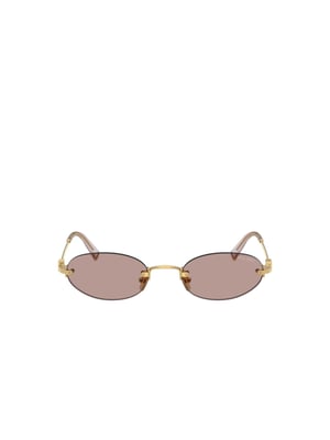 Miu Miu Zonnebril Bruin/Goud