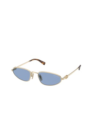 Miu Miu Zonnebril Blauw/Goud