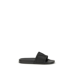 Valentino Garavani Zwarte Rubber Sandalen