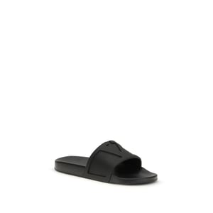 Valentino Garavani Zwarte Rubber Sandalen