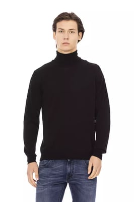 Baldinini Trend Zwarte Fabric Men's Trui Col