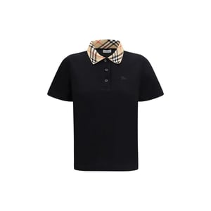 Burberry Zwarte Katoenen Polo Shirt