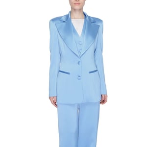 Silence Blauwe Polyester Blazer