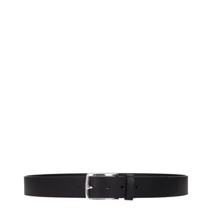 Testoni Zwarte Leren Regular Riem