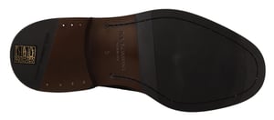 Dolce & Gabbana Zwarte Leren Formele Derby Schoenen