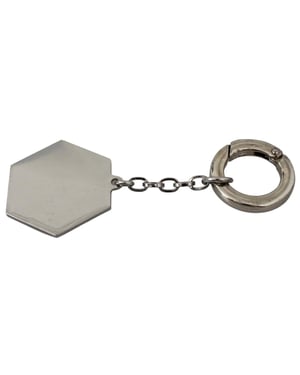 Ferre Blauwe Metalen Sleutelhanger