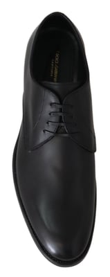 Dolce & Gabbana Zwart Leren SARTORIA Handgemaakte Schoenen