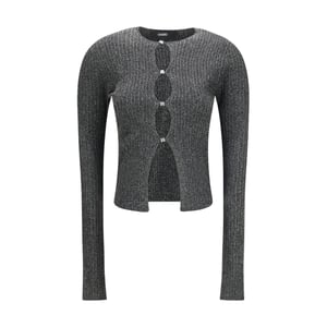 Amiri Zwarte Viscose Cardigan