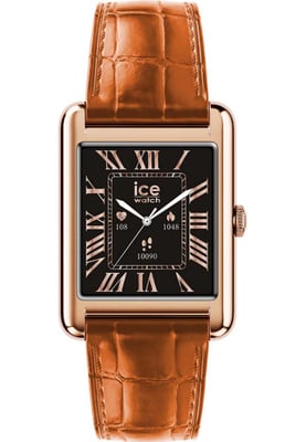 Ice Watch Ice Smart Tk 2.0 - Rose-gold - Cognac Croco Unisex Horloge Bruin 025383