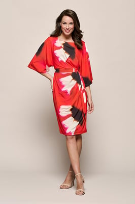Milan Print Jurk Rood / Multi
