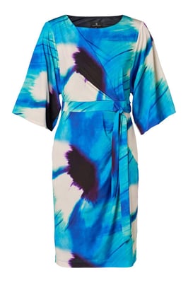 Milan Print Jurk Blauw / Multi