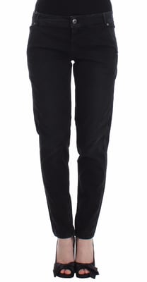 Ermanno Scervino Blauwe Slim Jeans Denim Broek Skinny Pijp Recht
