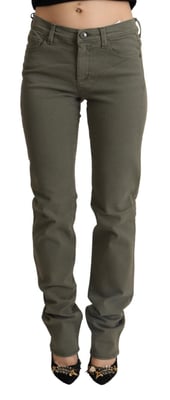 Ermanno Scervino Grijze Lage Taille Katoen Skinny Denim Broek Jeans