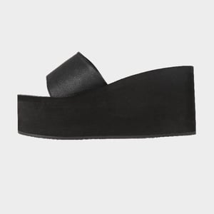 Originele zwarte teenslipper