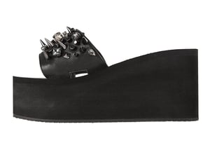 Luxe teenslipper in het zwart